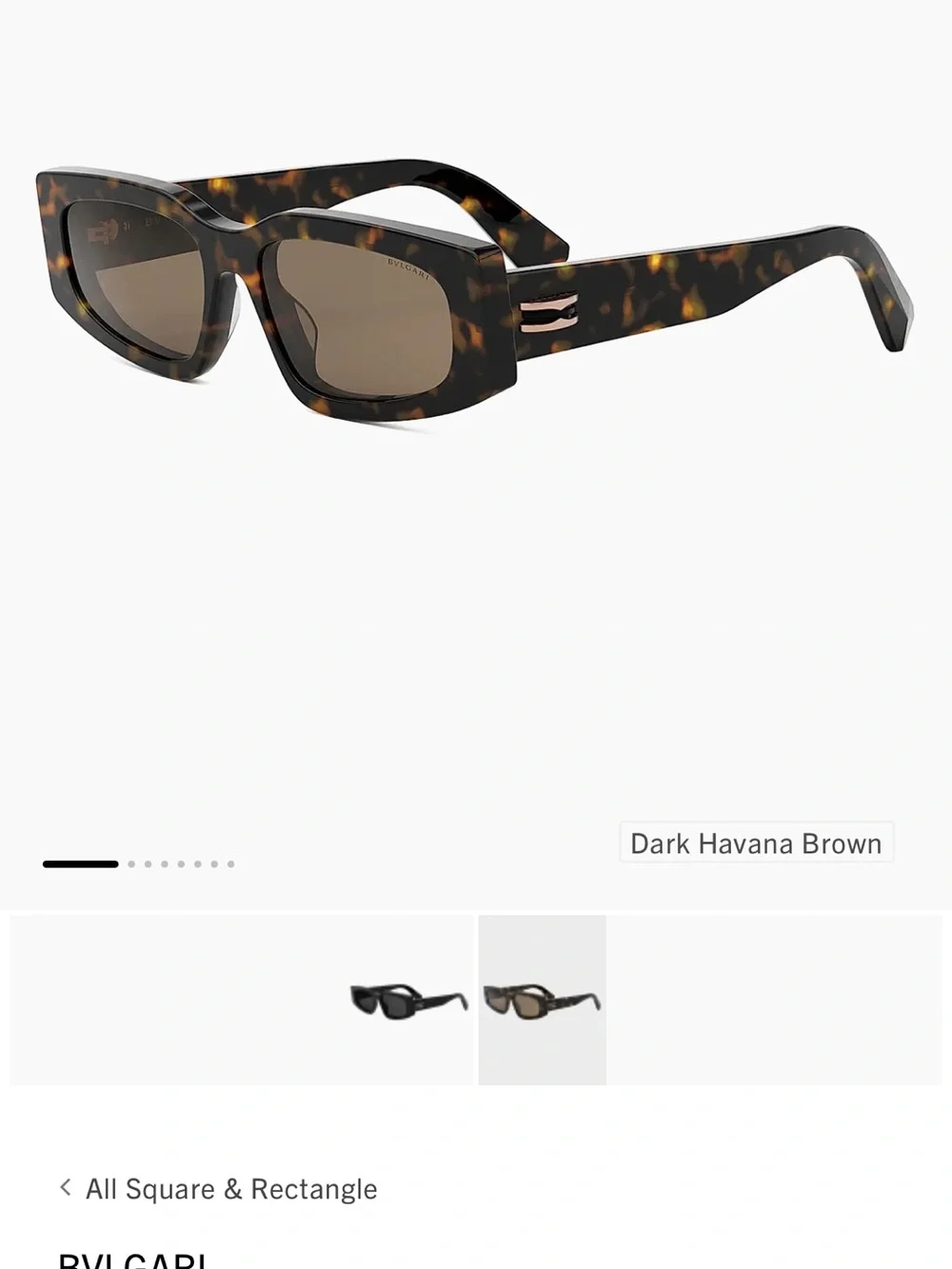Never worn Bulgari Luxury Brown Sunglasses with Gold Logo and Hardware